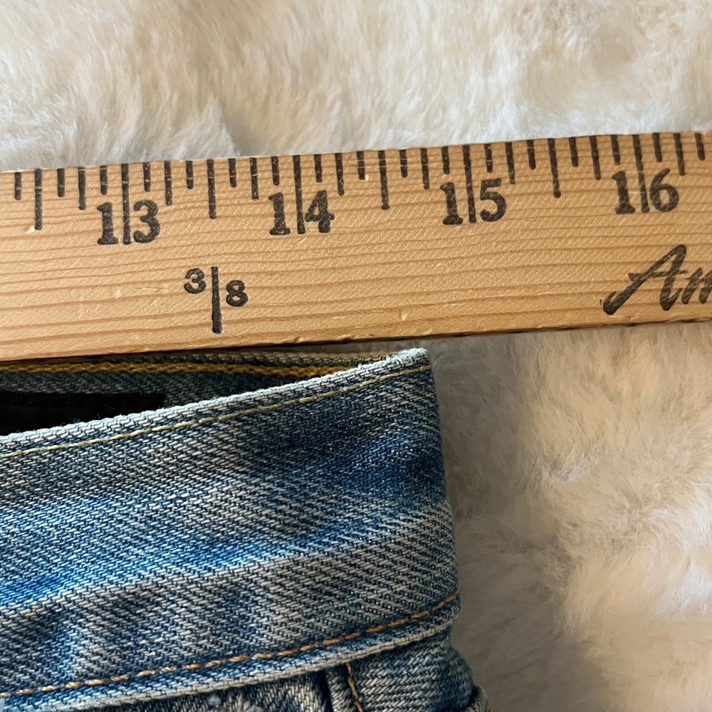 Rag & Bone High-Rise Distressed Ripped Ankle Modele Jeans in color: Shaker - Picture 12 of 16